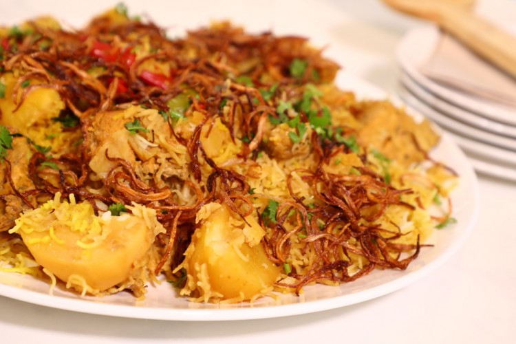 زربيان بالدجاج والزبادي