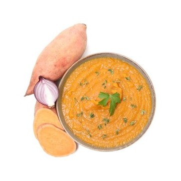 شوربة البطاطا الحلوة الناعمة