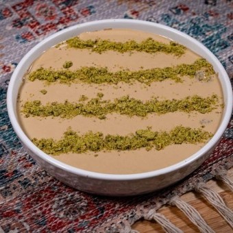 حلى الحلاوة الطحينية بالكنافة بالفيديو