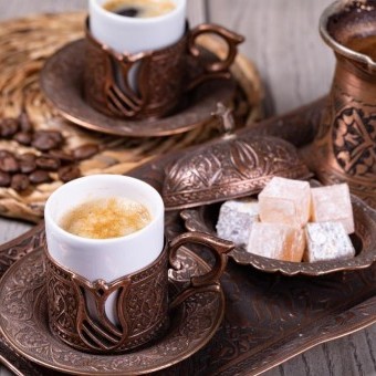 القهوة التركية بالحليب