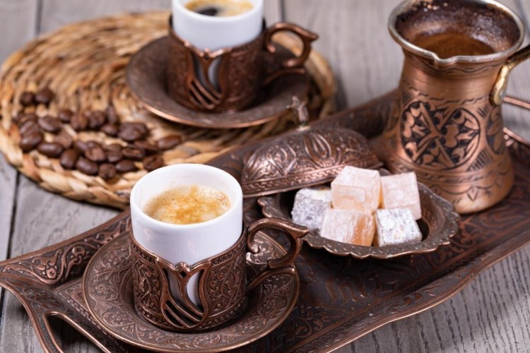القهوة التركية بالحليب