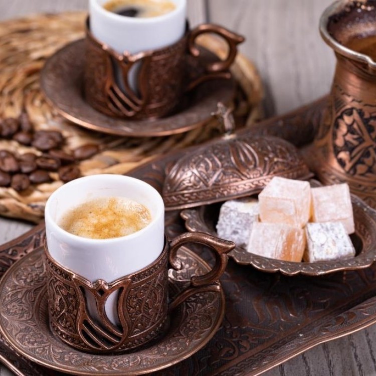 القهوة التركية بالحليب