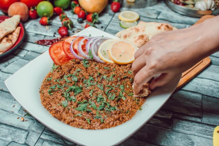 لحم مفروم بالصينية