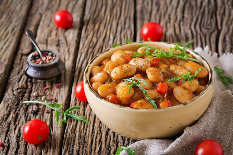 يخنة الفاصوليا البيضاء على الطريقة الشامية