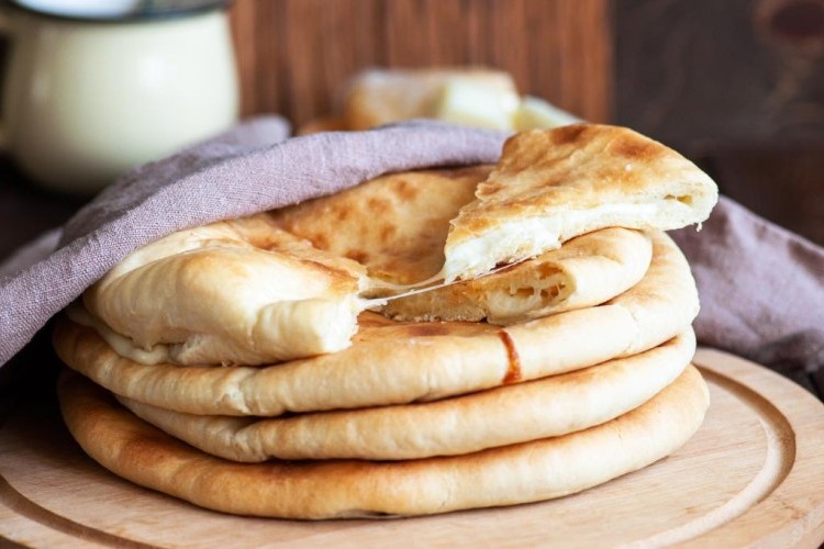 خبز النان بالجبن