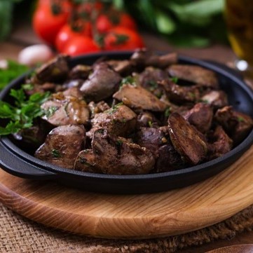 الكبدة المحمّرة بالبهارات