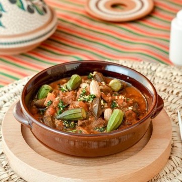 البامية باللحمة لسفرة رمضان