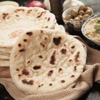 خبز الصاج بدون خميرة