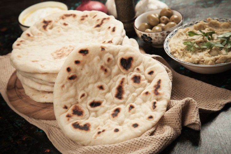 خبز الصاج بدون خميرة