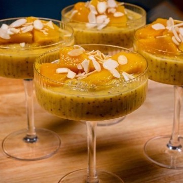 بودنغ المانجو مع بذور الشيا بالفيديو
