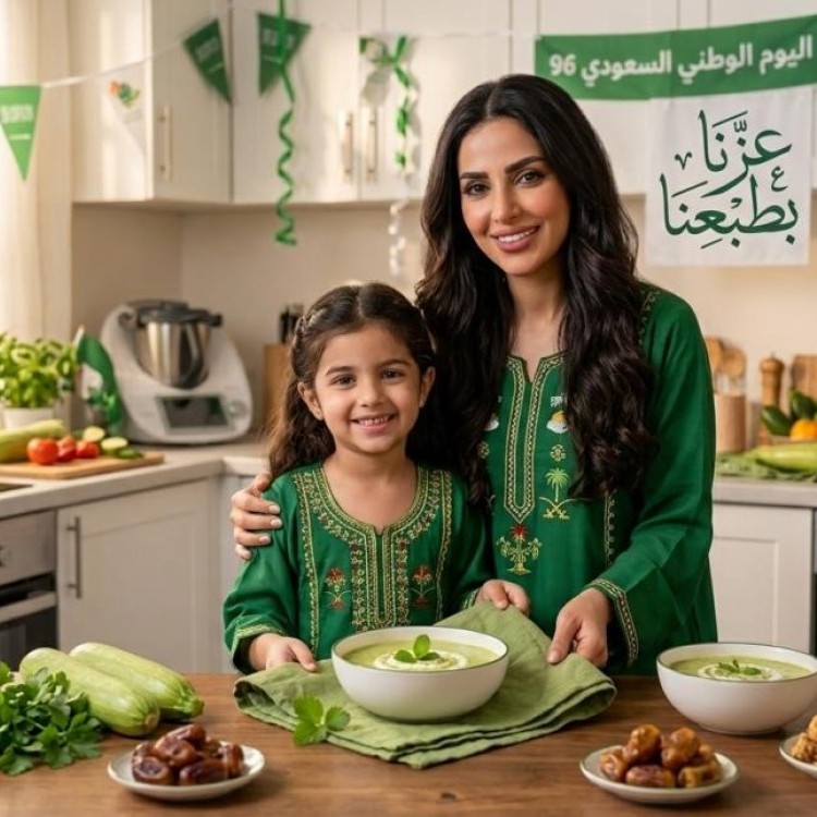 شوربة الكوسا البيضاء والخضراء باللبن
