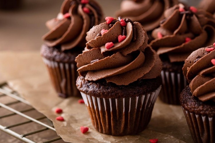 كب كيك بالكاكاو