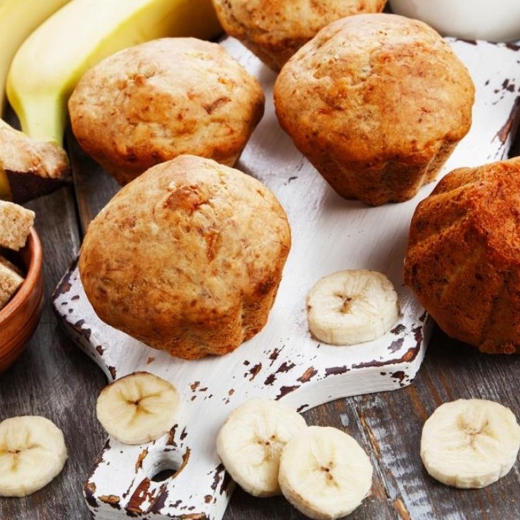 مافن الموز الخفيف