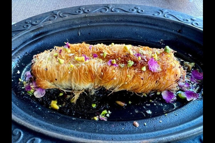 كنافة مبرومة بالقشطة