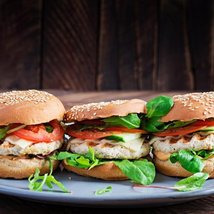 ساندويش برغر الديك الرومي للرجيم