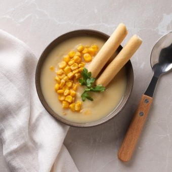 طريقة عمل شوربة ذرة بدون دجاج