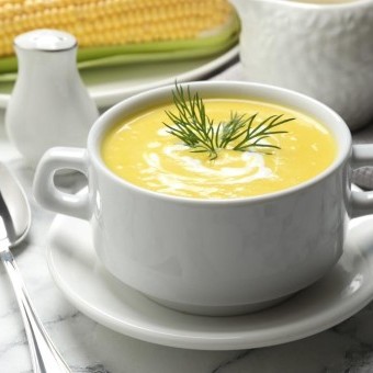 شوربة الذرة الكريمية الباردة