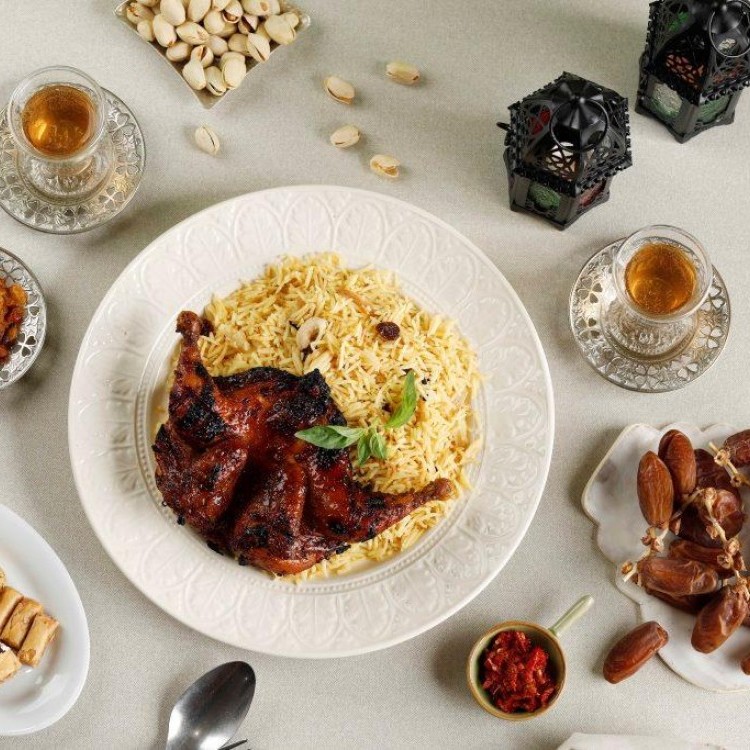 كبسة الدجاج بالزعفران