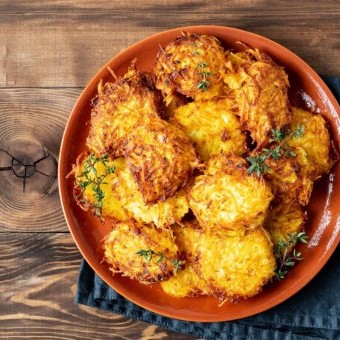 البطاطس المقرمشة بالجبن