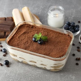 تيراميسو سريع بدون بيض