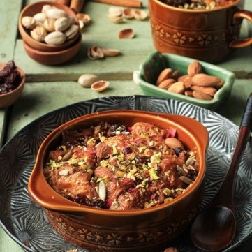 أم علي بالحليب المكثف