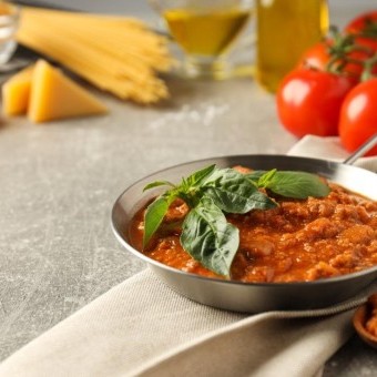 قلاية بندورة باللحمة للفطور