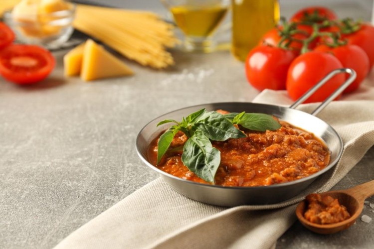 قلاية بندورة باللحمة للفطور