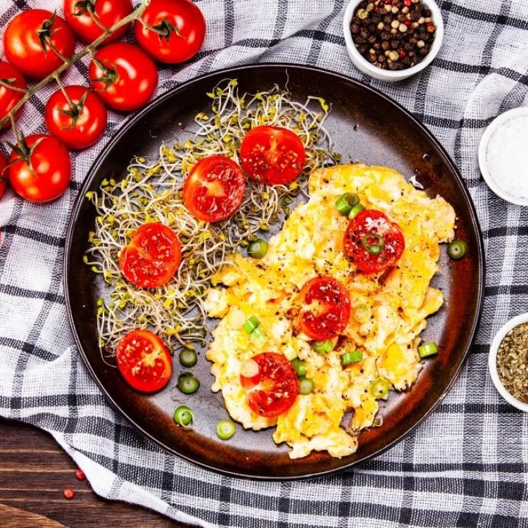 بيض ببندورة للفطور