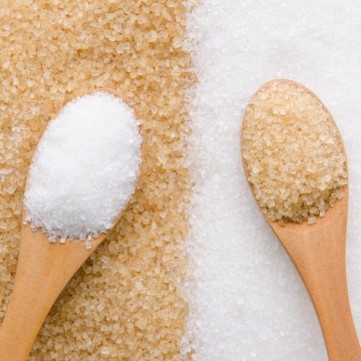 الفرق بين السكر البني والأبيض