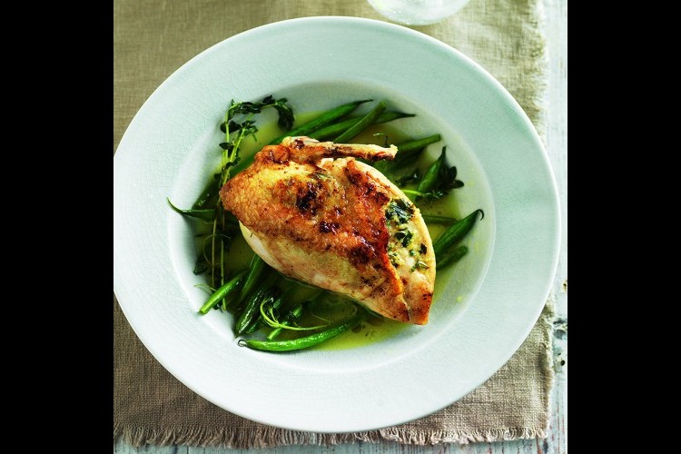 الدجاج مع الزعتر لرجيم صحي