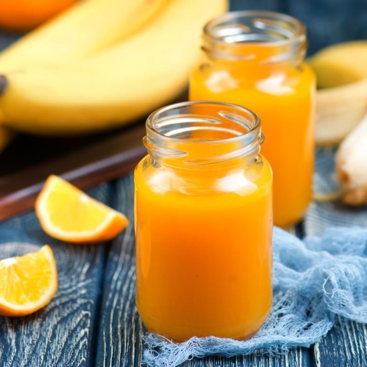 عصير البرتقال بالموز