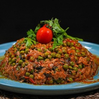 حمسة التونة والبازيلاء بالفيديو